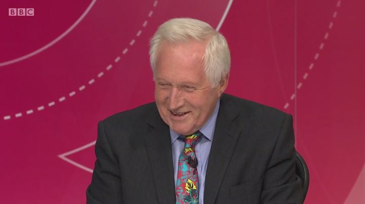 <strong>Dimbleby couldn't hide his awkwardness</strong>
