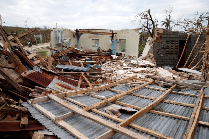 Hurricane Matthew destroyed this church in Haiti and has claimed more than 280 lives so far 