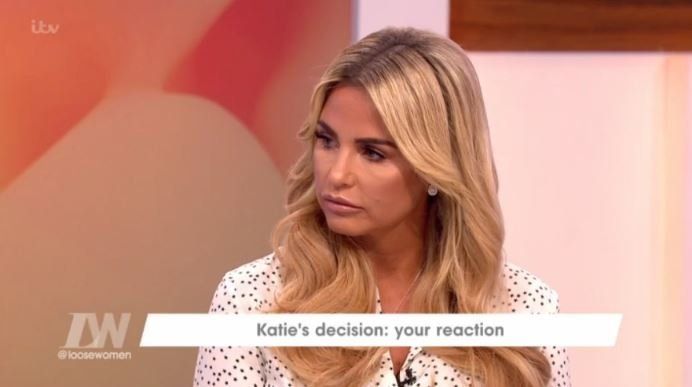 Katie Price has announced a hiatus from 'Loose Women'