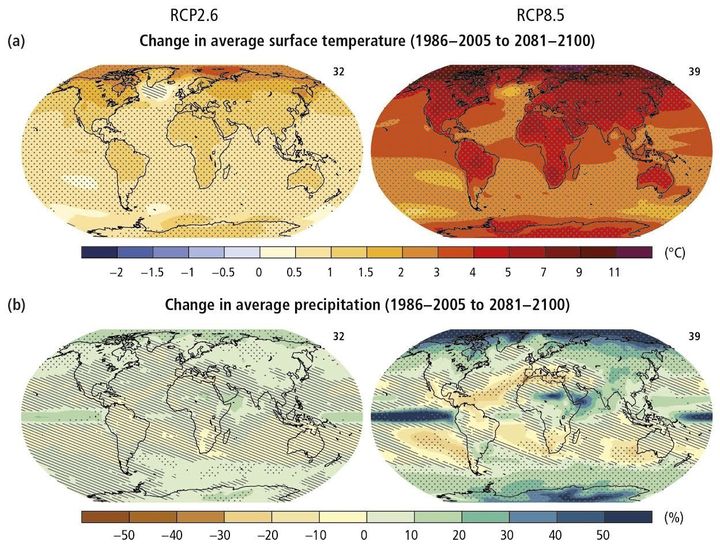 Figure SPM7-rev1-01 of IPCC, 2014: Climate Change 2014: Synthesis Report. IPCC, Geneva, Switzerland