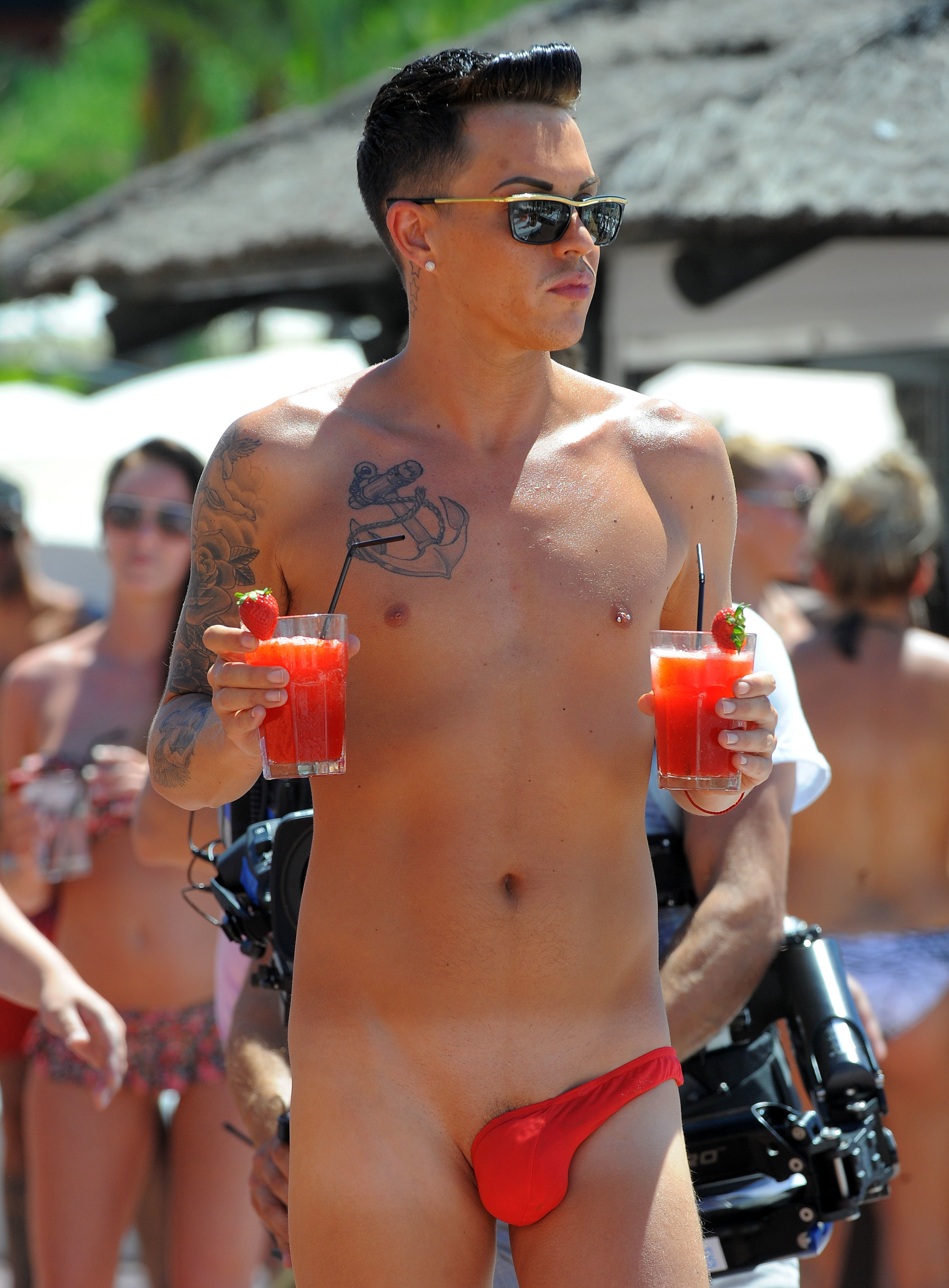 skimpy swimming trunks