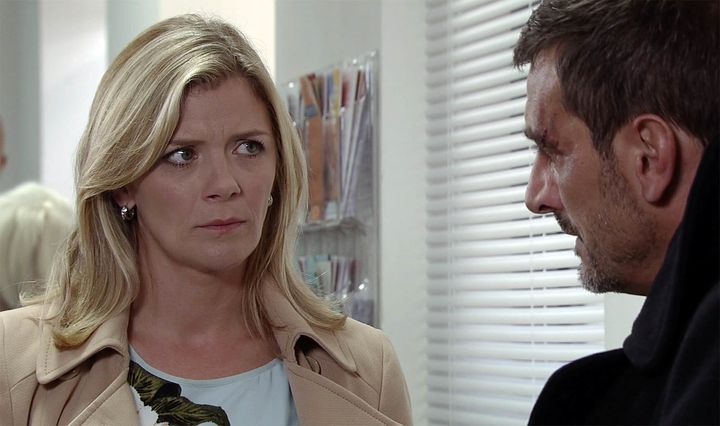 Leanne is shocked to see Peter, and scolds him for arguing with Ken