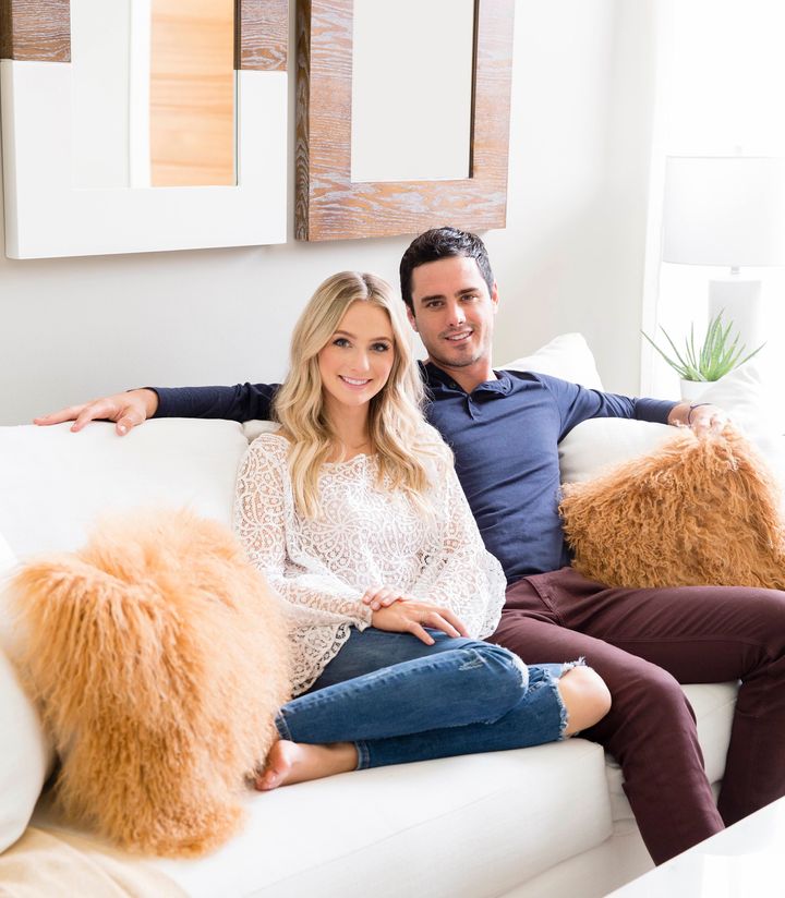 "The Bachelor" stars Ben and Lauren at their home in Denver.