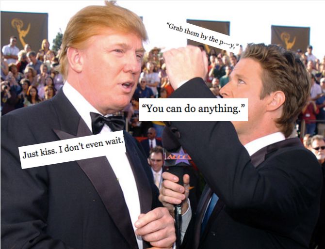 Donald Trump and Billy Bush.