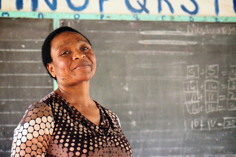 Suzan Hlabangwane both attended and now teaches at Sihlekisi primary school just adjacent to an entrance of Kruger National P