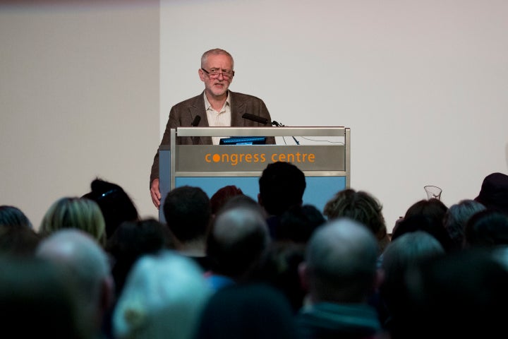 Labour leader Jeremy Corbyn was heckled at a Stop the War coalition conference on Saturday.