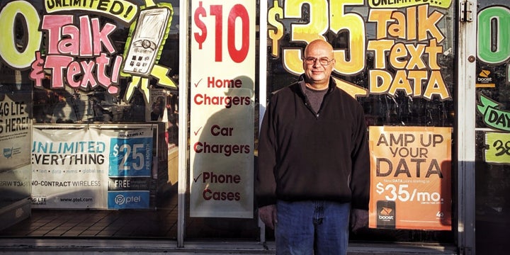 Sonny Dayan outside his store in Ferguson in 2014.