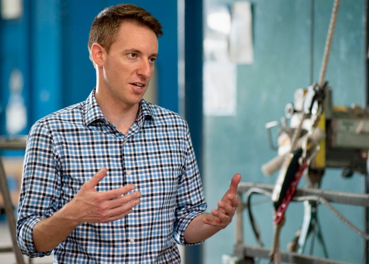 This Aug. 12, 2016, file photo shows Missouri Secretary of State Jason Kander, a Democratic candidate for the U.S. Senat