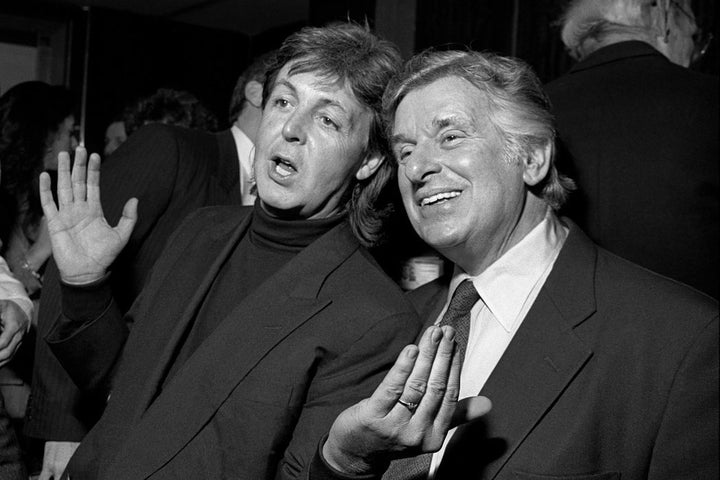 Paul McCartney with promoter Sid Bernstein in 1991