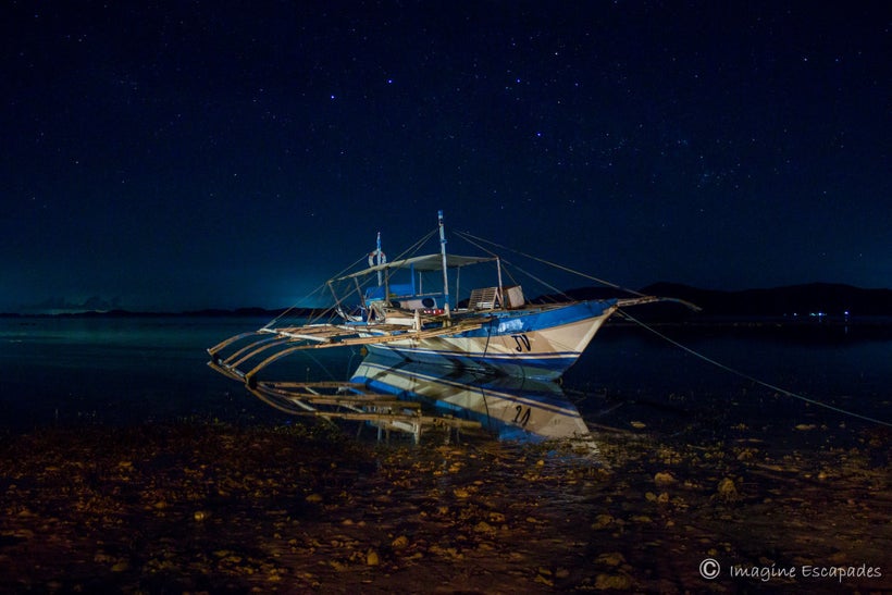 Night sky in Sangat Island, Coron