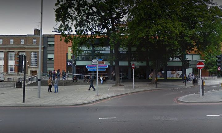 <strong>The victim was crossing the road by the College of Haringey, Enfield & North East London when the attack took place</strong>