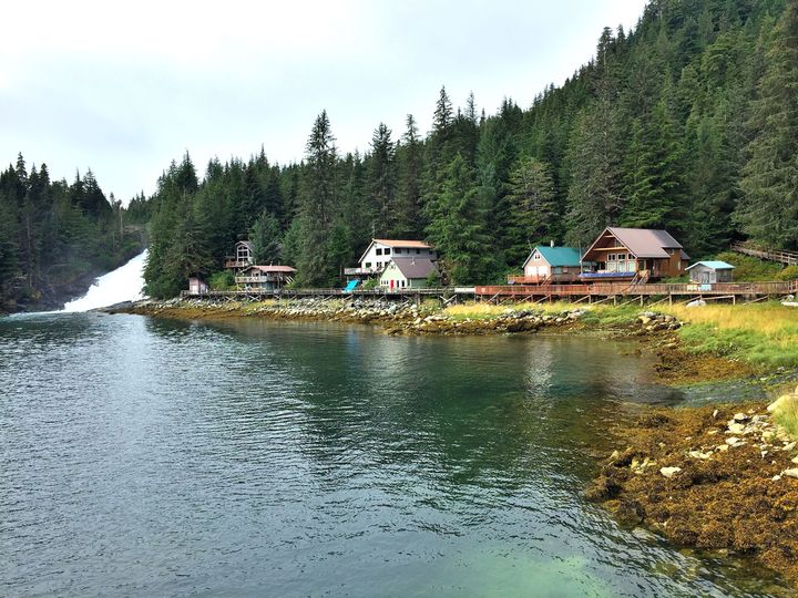 A bay along the coast of Baranof Island