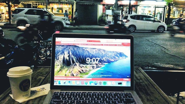 Unique "office" views - the best part of being a Digital Nomad.