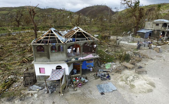 The destruction caused by Hurricane Matthew in Port-Salut, southwest of Port-au-Prince in Haiti.