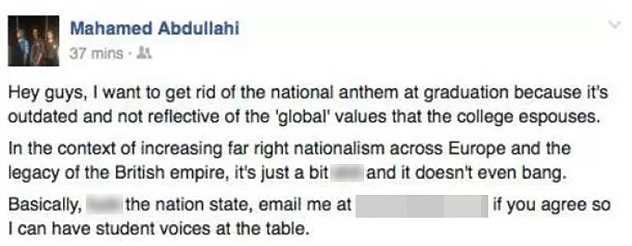 <strong>The Vice President for Education and Community has sparked outrage among fellow students for his foul-mouthed Facebook post</strong>