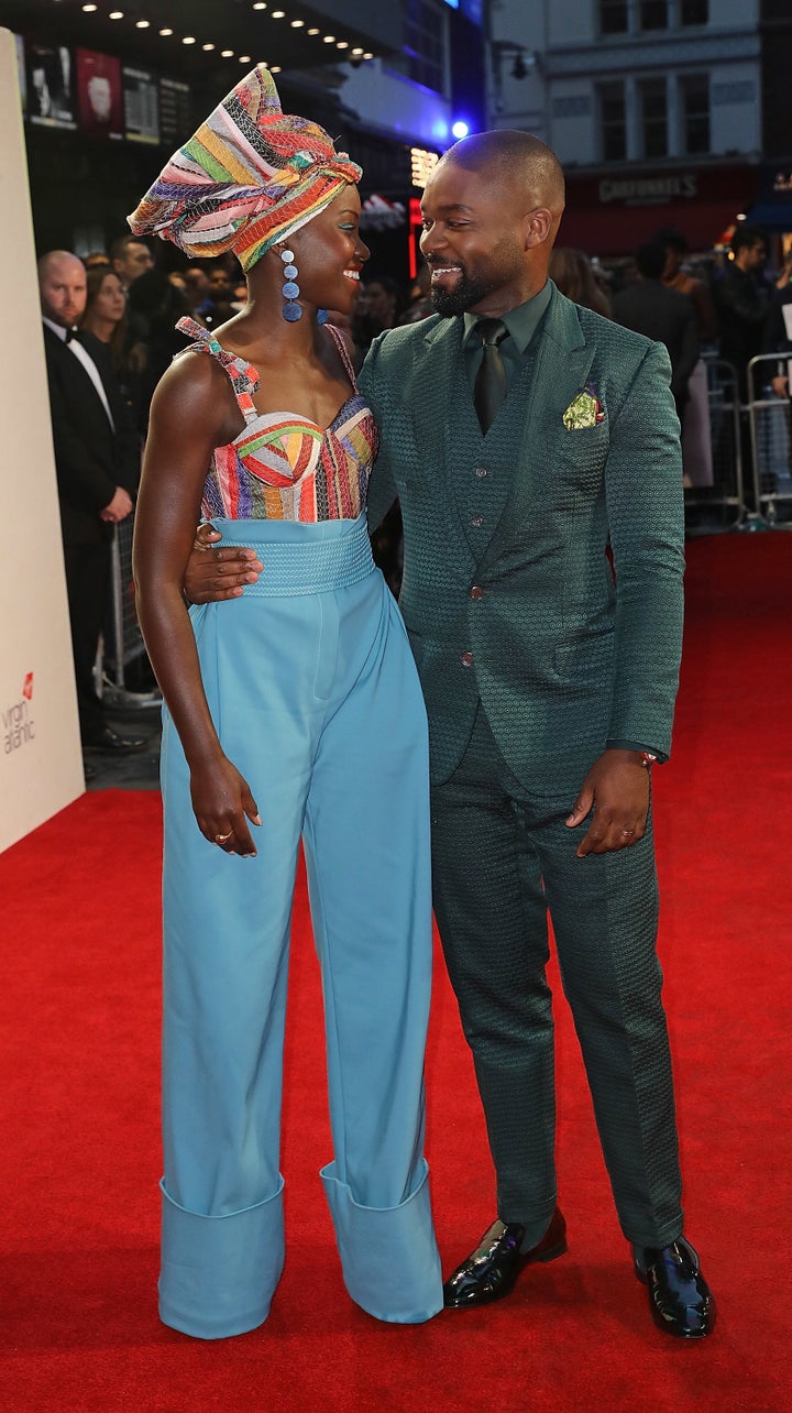 Nyong'o with fellow well-dressed co-star David Oyelowo.