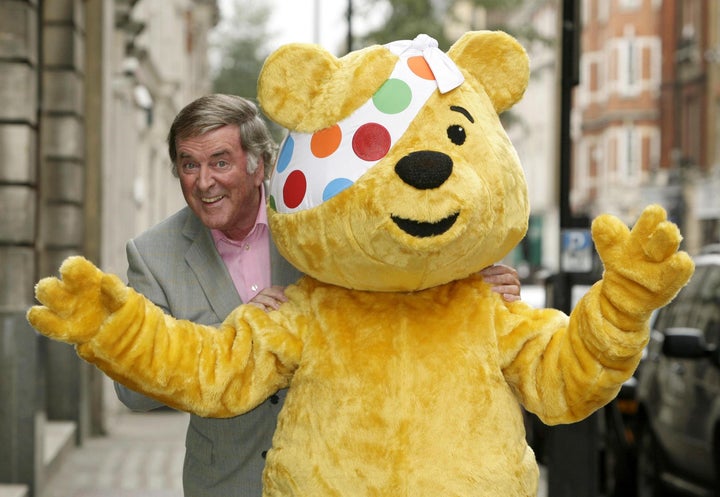 <strong>Sir Terry with Pudsey the bear</strong>