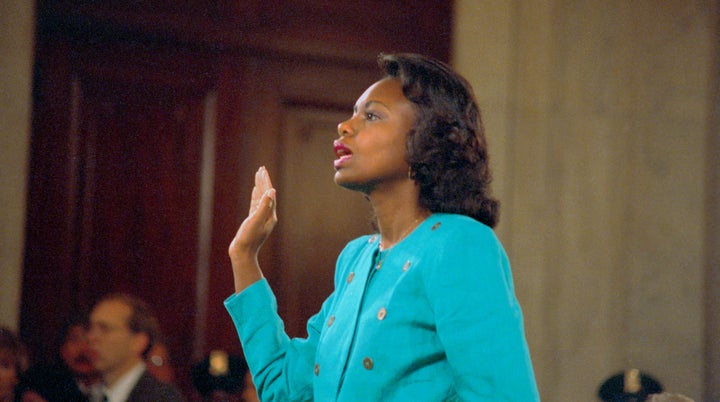 In 1991, Professor Anita Hill testified before the all-male, all-white Senate Judiciary Committee about the sexual harassment she faced from Clarence Thomas, who was nevertheless confirmed to the Supreme Court.