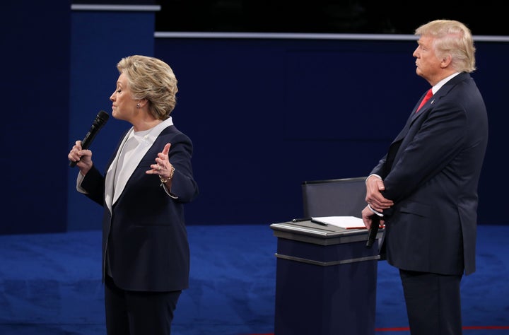 Many who viewed the debate found Trump's body language -- the leering and looming behind Clinton as she spoke -- to be reminiscent of abusive behavior.