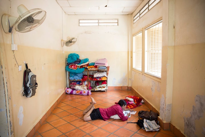 The girl's quarters at AFESIP