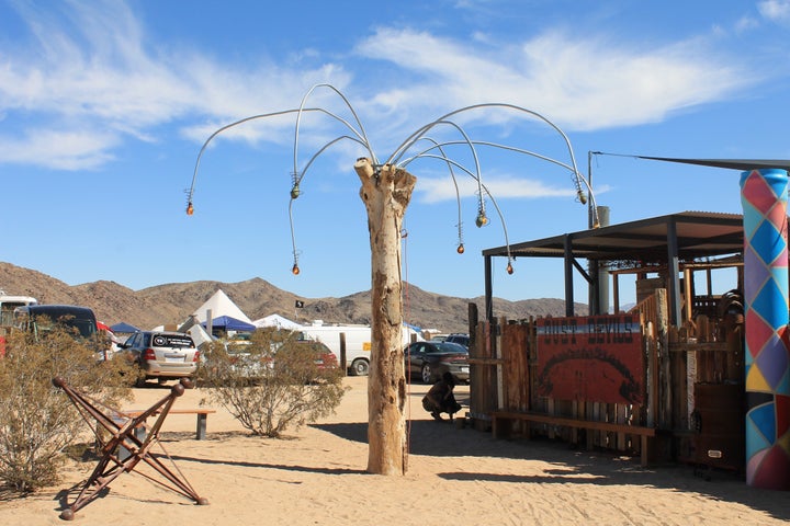 Visual artwork at Joshua Tree Music Festival. 