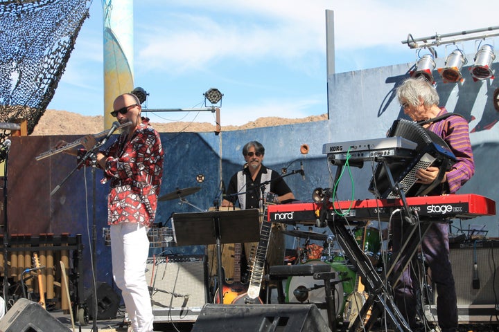 New York City-based band TriBeCaStan performed at Joshua Tree Music Festival on Satuday. October 2016.