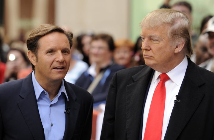 "Apprentice" producer Mark Burnett, left, is denying recent claims that he had threatened to sue anyone who released old tape