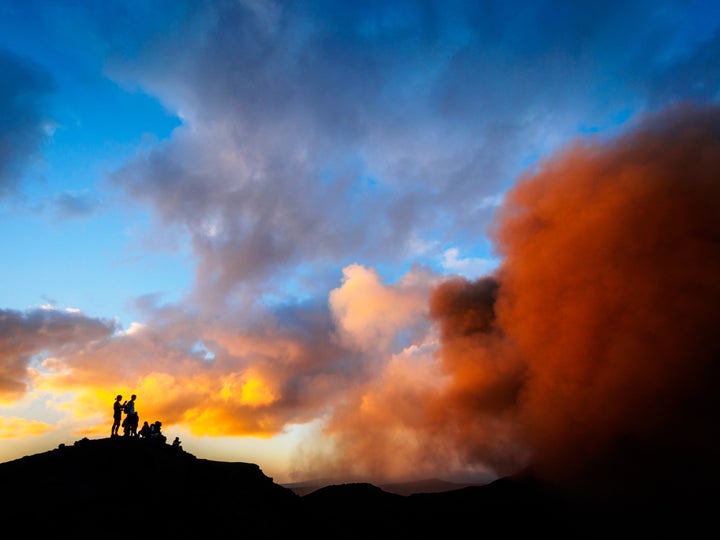 Mount Yasur volcano is continually active at a low to moderate level.