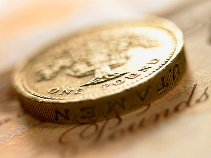 A pound is worth only just above one euro