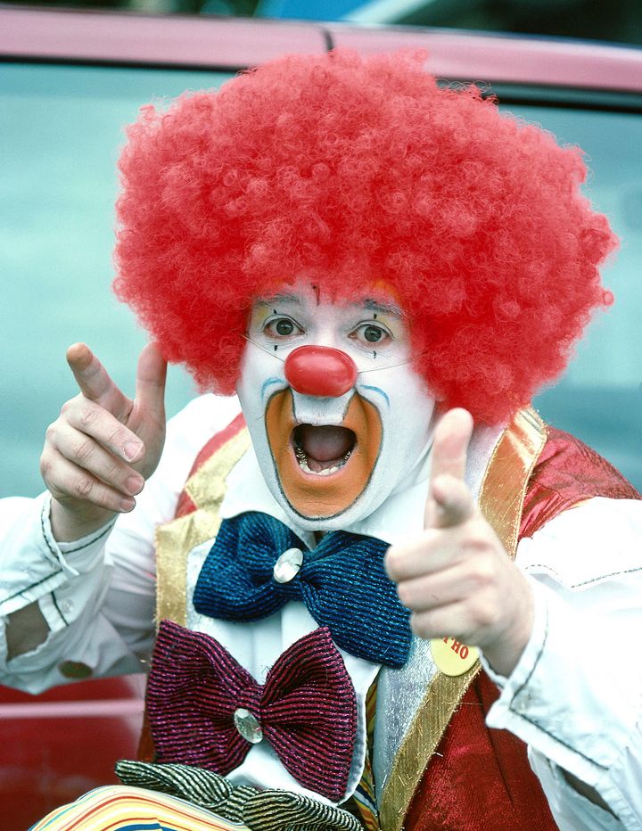 A normal clown which Zippos Circus does not have either