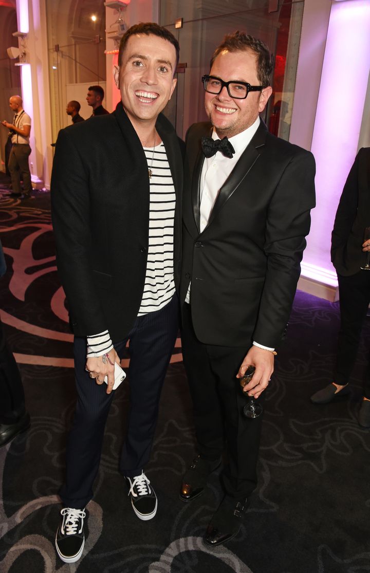 <strong>Alan Carr and Nick Grimshaw</strong>