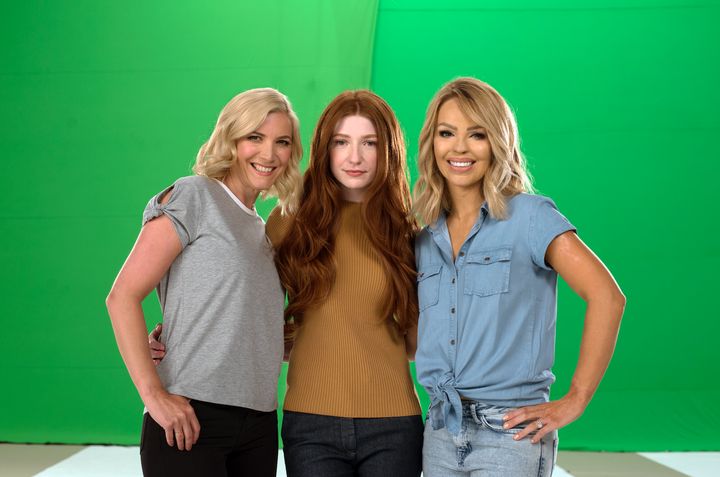 <strong>Katie Piper with Lisa Faulkner and Nicola Roberts</strong>