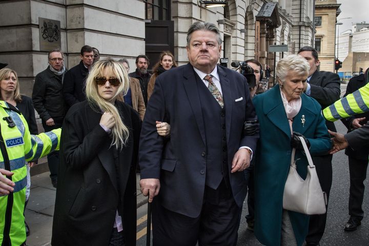 <strong>Paul Finchley (Robbie Coltrane) finally faces his accusers in court</strong>