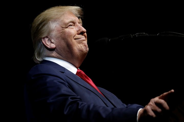 U.S. Republican presidential nominee Donald Trump speaks at a campaign rally in Pueblo, Colorado, U.S., October 3, 2016