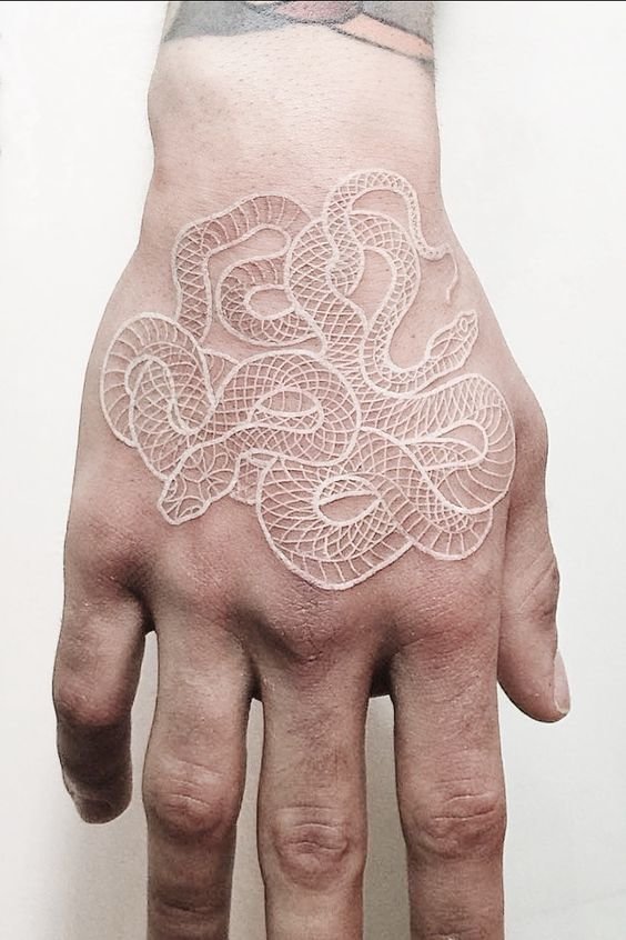 white out technique tattoo