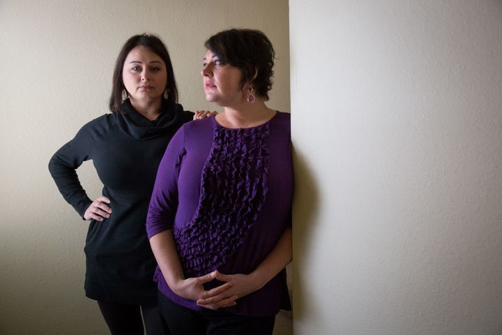 Anastasya (left) and Oksana Istomin came to the U.S. when their family fled religious persecution in the Soviet Union. They worked as recruiters for Automation Personnel Services in Chattanooga, Tennessee, a temp agency where they say they were told to discriminate against nonwhite workers. 