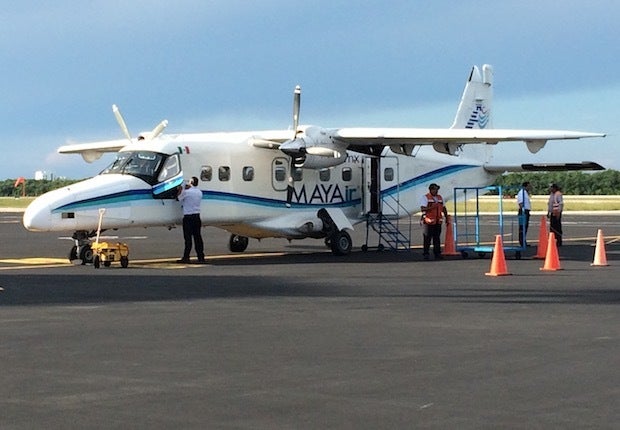 MAYAir Dornier 228 at Cozumel Airport.