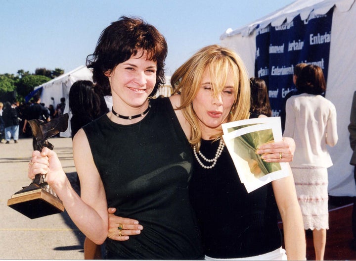 Ally Sheedy and Rosanna Arqeutte attend the 1999 Independent Spirit Awards, where Sheedy won Best Female Lead for "High Art."