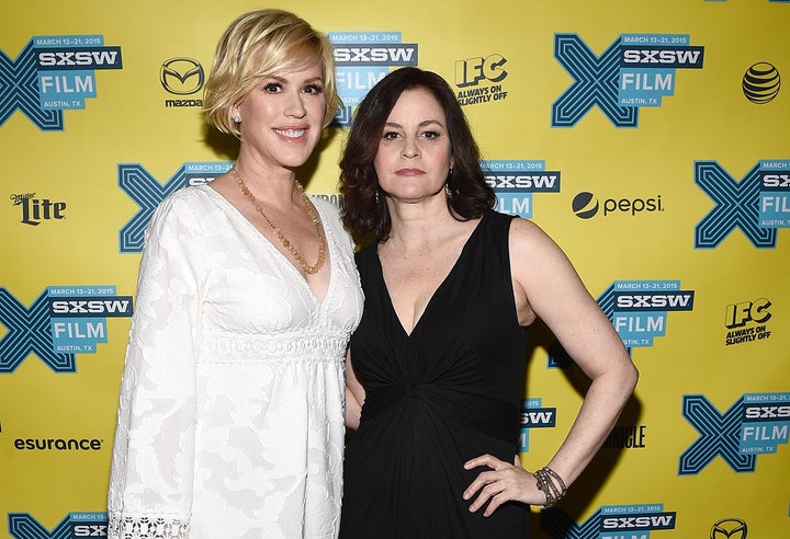 Molly Ringward and Ally Sheedy attend the 30th anniversary restoration of "The Breakfast Club."