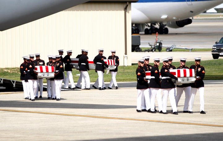 Ambassador Chris Stevens, U.S. Foreign Service officer Sean Smith and CIA contractors Tyrone S. Woods and Glen Doherty were killed in the Sept. 11, 2012, attack in Benghazi.