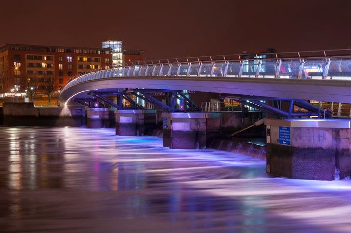 The Lagan Weir in Belfast, Northern Ireland