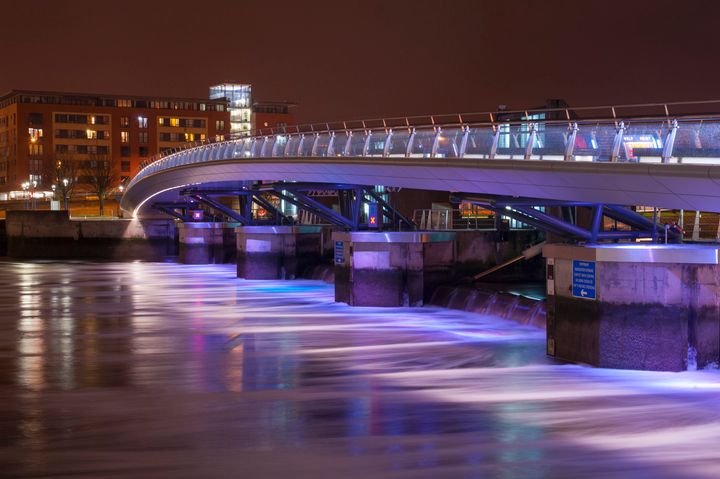 The Lagan Weir in Belfast, Northern Ireland