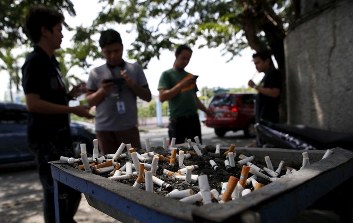 The law would be based on one in Davao City on the southern Philippine island of Mindanao. Penalties there for breaking the anti-smoking law can include a 5,000 Philippine peso ($103) fine or four months in prison.