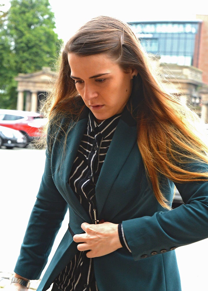 <strong>Gayle Newland arriving at Chester Crown Court last year </strong>