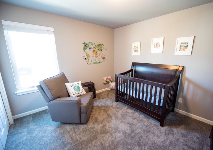 We incorporated our love of travel into our newborn's nursery.