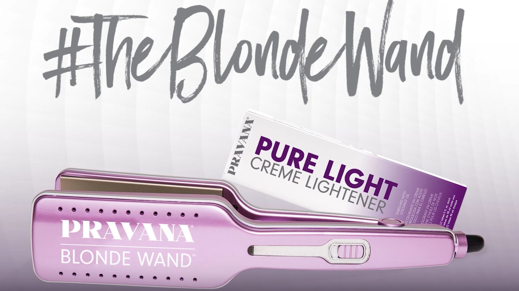Pravana The Blonde Wand Flat Iron + Pure Light Creme Lightener