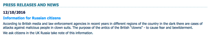 <strong>A Google translation of the warning issued by the Russian Embassy.</strong>