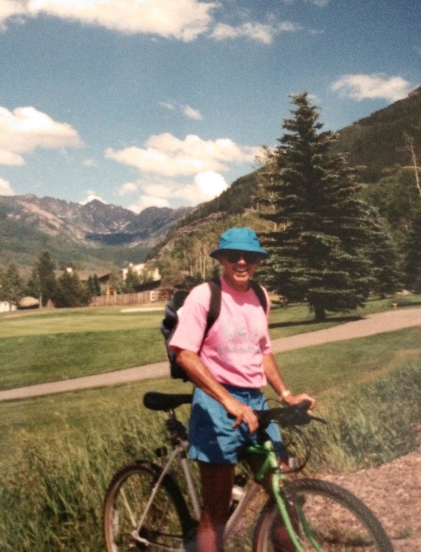 On a bike ride in Vail, Colorado - one of their favorite playgrounds