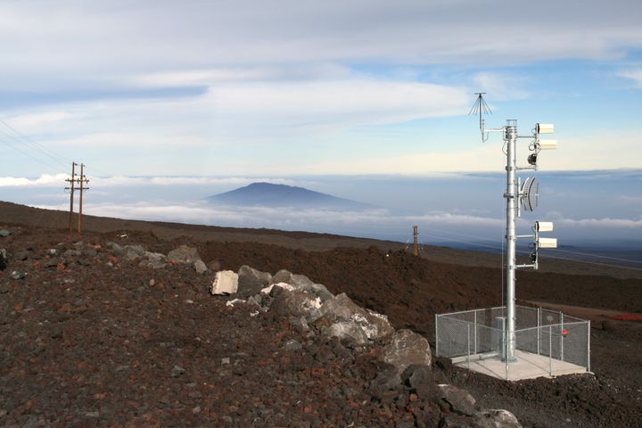 Test equipment at Mauna Loa Observatory.