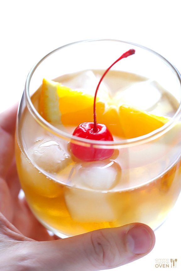 An old-fashioned cocktail